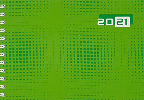 rido/idé 7017107011 Taschenkalender Septimus, 2 Seite = 1 Woche, 152 x 102 mm, Grafik-Einband grün, Kalendarium 2021