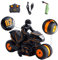 3T6B RC Stunt Moto 2.4G Télécommandée Car Voiture, Double Face Flips 360 ° Rotation Moto Télécommande Off-Road Haute Vitesse Rotation Drift, Cadeau pour Les Enfants 3-12ans