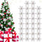 30Pcs Weihnachtsdekoration Blumen,Blume für Weihnachtsschmuck,Schneeflocken Deko,Weihnachtsbäume,Baumschmuck Künstliche,Weihnachtsbaum Weihnachtskranz,Weihnachten Blumen Deko,Aufhängen Weihnachtsbaum
