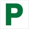 P plate vehicle sticker Pass sign Self adhesive vinyl sticker 120mm x 120mm To clearly indicate a newly qualified driver (Not magnetic) (1)