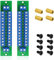 WayinTop Power Distribution Board Kit, 2 x 12 Position Doppelverdrahtung Stromverteiler Verteiler Platine 2 Eingänge 2 x 13 Ausgänge für DC AC 24V 10A