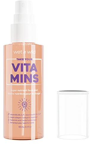 wet n wild, Take Your Vitamins, Nutrient Boost Face Mist Prep & Prime Collection, Face Primer Spray auf Wasserbasis, das die Haut mit Feuchtigkeit Versorgt, Strafft und Aufhellt, Vitaminreiche Formel