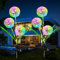 XRR Solarlampen für Außen Garten, 2 Stück Solarleuchten Garten Deko 7 Farbwechsel LED Solar Gartenleuchte Löwenzahn Wasserdicht Solar Blumen Lampe für Terrasse, Rasen und Patio