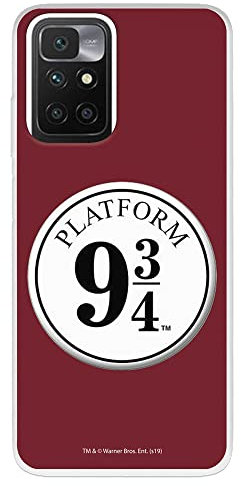 Schutzhülle für Xiaomi Redmi 10, offizielles Harry Potter Anden 9 3/4, transparent, zum Schutz Ihres Handys, flexibles Silikon, offizielles Lizenzprodukt von Harry Potter