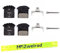 2er Set Shimano Scheibenbremsbeläge J05A-RF mit Kühlrippen inkl Reflexband Nachfolger J03A