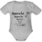 Spreadshirt Annonce Grossesse Original Humour - Idée Cadeau pour Nouveau Papa/Futur Papa/Jeune Papa Body Bébé Bio Manches Courtes, 74 (6-9 Mois), Gris chiné