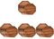 4 Stück Helle Holzplatte Achteckig Rustikale Holzplatten Dessert Tee Tablett Achteck Nesting Erfrischung Servieren Dekorative Nüsse Vorspeise Tischplatten Snacks Salat Tabletts (Farbe: Hellbraun (Col