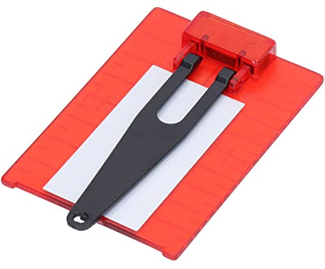 Laserziel, Ziel, ABS-Ziel, Magnetische Bodenzielkartenplatte mit Halterung, Metrische Zollskala 105 X 75 Mm (Rot)