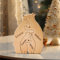 Personalisierte Holz Bär Puzzle mit 2-10 Namen, Individuelle Familiennamen Skulpturen, Personalisierte Weihnachten Geburtstage Home Dekoration Geschenke（4 Namen）