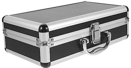 SAFIGLE Microphone Flight Case Heavy Duty Carry Case Handle Pouch Bag for Handheld Mic Holder