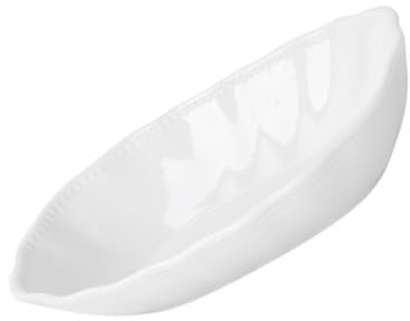 PRETYZOOM Pure White 8-inch Porcelain Baking Tray and Deep Bowl Set for Home Use, Microwave Safe Ceramic Cheese and Salad Bowl, Kitchen Accessory for Baking and Serving