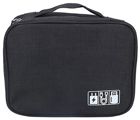 F&Y Bolsa de almacenamiento de viaje multifuncional para cafeteras portátiles, ideal para uso en exteriores, diseño compacto y delgado con bolsillos organizadores y correa