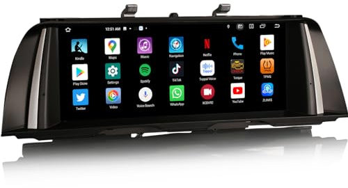 10.25 Android 14 Car Stereo Sat Nav for BMW 5 Series F10 F11 NBT System Canbus Wireless Carplay Android Auto DSP IPS SWC DVR WIFI Idrive 4+64GB 8 Core