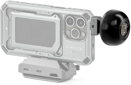 Tilta Khronos Griff kompatibel mit iPhone 15 Pro/Pro Max – Space Grey | Feststellklemme | leicht und langlebig | bequemer Griff TK-CWH-SG