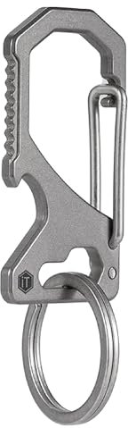 KeyUnity Keychain Carabiner Clip, Anti-Lost Quick Release Titanium Key Holder, 2 inch Key Organizer Heavy Duty for Men & Women(KM05)