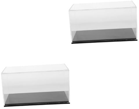 KOMBIUDA 2pcs Car Model Display Box Model Cars Storage Cabinet Doll Toys Case Collectible Display Show Case Le-go Collectibles Showcase Toy Cars Display Case Statue Display Case Acrylic