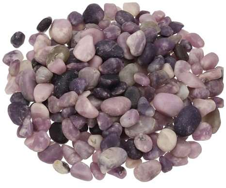 PATIKIL Getrommelte Chips Steine, 1lb/500g Fluorit Getrommelter Kies EdelEdelsteinee Kristall NaturEdelsteinee Großpackung für Schmuckherstellung Basteln Vasenfüller Pflanzendekor, Lila