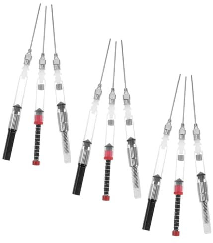 Sewroro 9pcs Fountain Pen Ink Converter Ink Refiller for Refillable Fountain Pens Absorber Spring Absorber