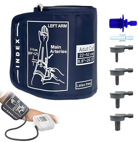 YUPZAR 1 PCS Manguito Tensiometro, Monitor de Presión arterial Manguito Extra Grande Universal Ten-siometro para de Uso Doméstico Man-guito Extra Grande para Brazo,tensiometro de brazo