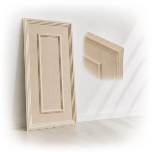3D Wandpaneele Kunststoff PVC 100x50cm – Italienisches Design – Klassische Zierleistenoptik, Wasserfest, Moderne Rahmen Wandverkleidung für Wohnzimmer, Schlafzimmer & Flur (OAK Holz TD100) 20 Stück