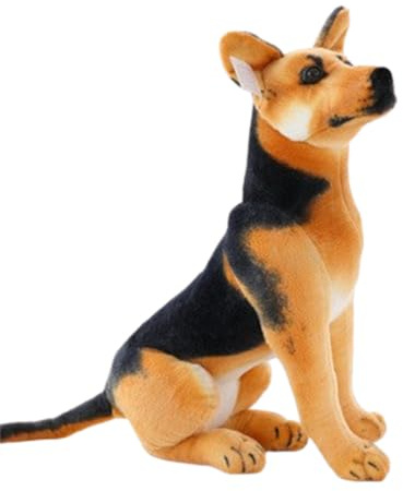 Xiyocadt Realistischer Hund, Stofftier, Spielzeug, Bezaubernd, PlüSchhund Stehend Stofftier Lebensecht PlüSchtier Spielzeug FüR Kinder Jungen MäDchen (60cm,Deutsche Schäferhunde)