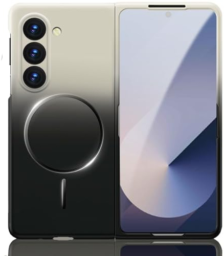 FAOMSEBS Cover per Samsung Z Fold 5 per MagSafe (Colori Sfumati) [Magnete Potente] [Protezione della Fotocamera] [Profilo Sottile, Ultra Leggera] Antiurto Custodia per Samsung Galaxy Z Fold 5 Cover