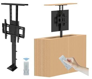 Adjustable TV Mount Bracket, TV Motorized Lift for 42-70 Inch TVs, with Remote Control,Can Be Hidden in The Cabinet