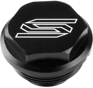 SCAR Hinterer Bremsbehälterdeckel kompatibel mit KTM SX SXF EXC TPI EXCF SMR XC XCF XC-WX XCW XCFW 125 250 300 350 450 500 530 04-26 SHERCO SE SEF SER SEFR 10-26 - Schwarz