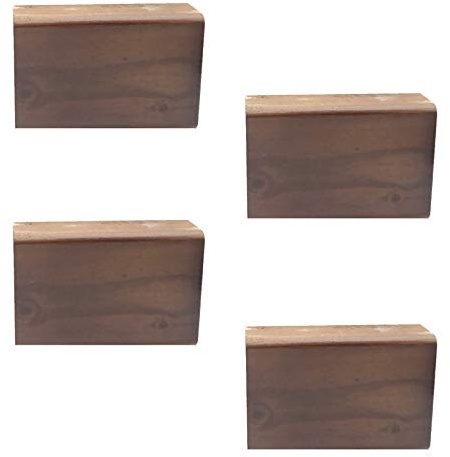 Möbelbeine aus Holz, rechteckig, für Sofa, Bett und Schrank, 4 Stück