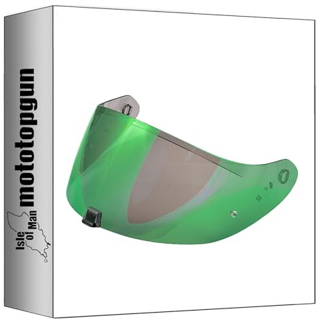 Scorpion helmvisier exo-r1 evo ii Carbon air kdf-16-1 grün verspiegelt mototopgun 59-526-75
