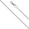PRINS JEWELS 14 Karat 585 Gold Diamantschliff Spiga Weizen Weißgold Kette - Breite 1.50 mm - Länge wählbar (42)