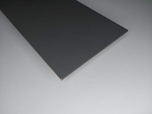 alt-intech Fassadenplatte Balkonplatte HPL Verschiedene Größen und Farben + Zubehör (Farbmuster, Graphit grau)