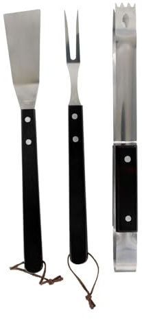 Utensile da Barbecue, Nero, Set di 3