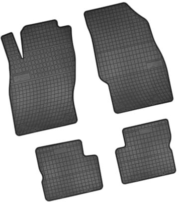 Bär-AfC OP07815n Gummimatten Auto Fußmatten Schwarz, Erhöhter Rand, Set 4-teilig, Passgenau für Opel Adam Baujahr ab 2012