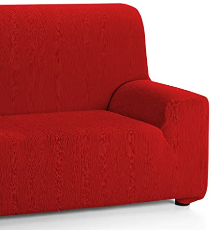 Martina Home Emilia Sofabezug, elastisch, Rot, 3-Sitzer