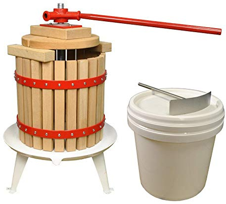 Selections Traditional Fruit and Apple Press (12 Litre) with Straining Bag & Pulping Bucket