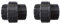 well2wellness® PVC-U Verschraubung mit 2 x Klebeanschluss - 50 mm - 2 Stück (200122)