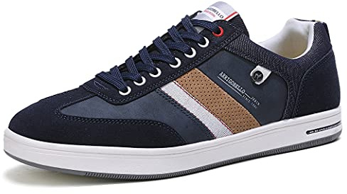 Mens Casual Shoes Trainers Sneakers | Lightweight Business Lace-Up Walking Shoes for Fitness Sports Athletic Size 7-11UK