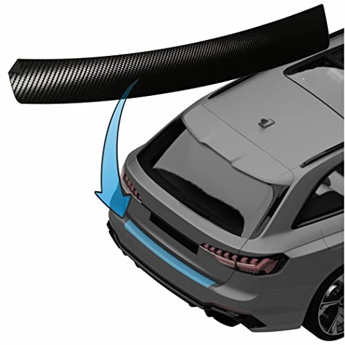 MisterLacky – Lackschutzfolie mit Rakel als Ladekantenschutz Folie passend für VW T-Cross Typ C1, ab BJ 03/2019 in 3D Carbon schwarz (160µm)