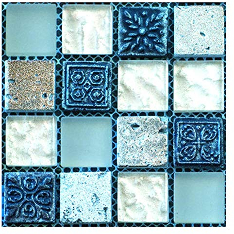 Fliesenaufkleber, 20 Stück/Set DIY Wasserdicht Dickes PVC Selbstklebend 3D Wandaufkleber, Mosaikfliesen-Aufkleber Glas Fenster Heimdekoration