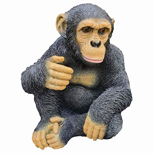 Aspinaworld Gartenfigur, Schimpanse, 29 cm, Affenfigur, Figur für den Garten, wetterfeste Deko