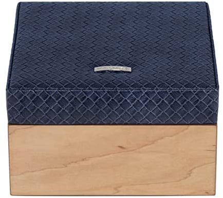 Windrose Wood Schmuckkasten blau