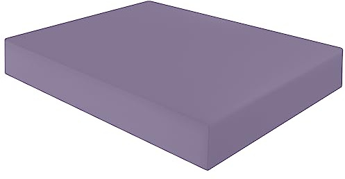 HOME ACE Lilac Extra Deep Non Iron King Size Fitted Sheets Polycotton Fitted Bed Sheets, Poly Cotton Deep Kingsize Bed Sheet Fitted, 16”/40CM King Size Fitted Sheet