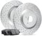 R1 Concepts Rear Brakes and Rotors Kit |Rear Brake Pads| Brake Rotors and Pads| Ceramic Brake Pads and Rotors |Hardware Kit |fits 2012-2019 Fiat 500