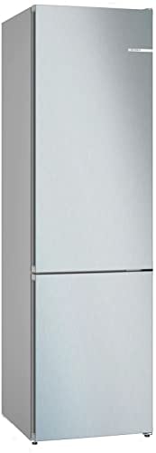 Bosch KGN392LDF Serie 4 Frigorifero combinato da libera installazione, NoFrost, VitaFresh XXL Tecnologia Inverter Intelligente, PerfectFit, Acciaio, 203x86 cm
