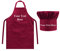 Jinlinjew Delantal personalizado y juego de gorro de chef, delantales de cocina de chef profesional, regalo de cocina con nombre personalizado para mujeres y hombres