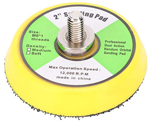 50mm/2in Schleifscheibe Polierpad Luftschleifer Schleifpad Schleifen Polieren Schleifscheibe für Sandpapiermaschine ABS Durchmesser 50mm