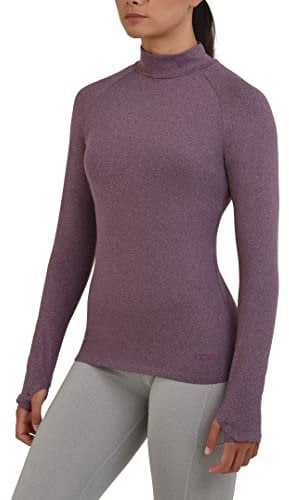 TCA SuperThermal Maglia Termica da Donna a Manica Lunga con Quickdry a Collo Alto - Viola, XS