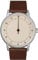 slow Twelve 01 - Dark Brown Leather, Silver Case, Crème Dial