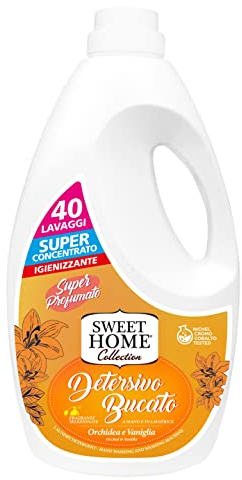 Sweet Home Collection Detersivo Bucato, Vaniglia e Orchidea, 2000 ml, 1 pezzo [La confezione può variare]